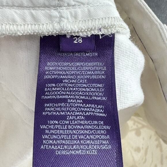 Ralph Lauren Purple Label White Jeans Cotton size 28 - Picture 5 of 6